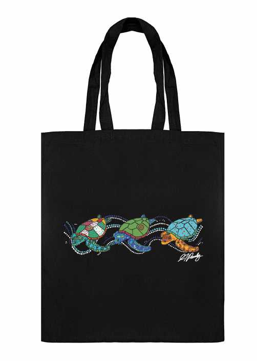 Shopping Tote Bag - Turtles By Alisha Pawley