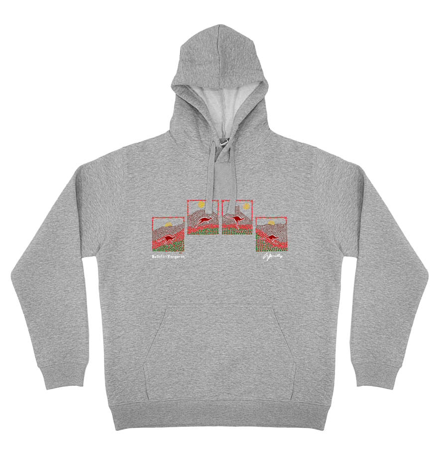 Adults Cozy Hoodie - Bellata Kangaroo By Wendy Pawley