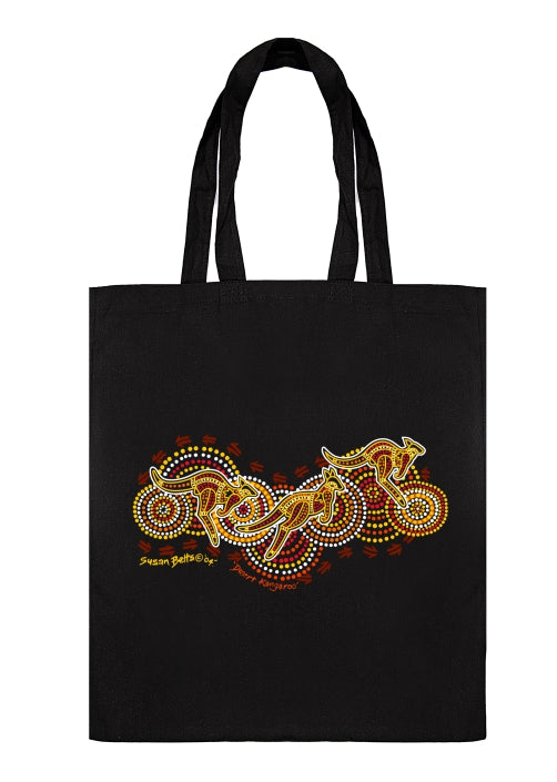 Shopping Tote Bag - Desert Kangaroo By Susan Betts