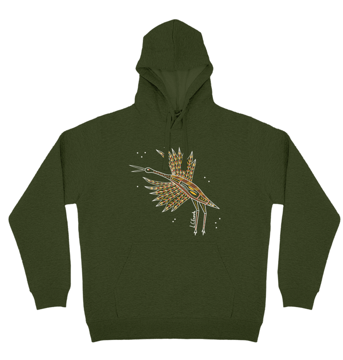 Adults Cozy Hoodie - Brolga By Louis Enoch