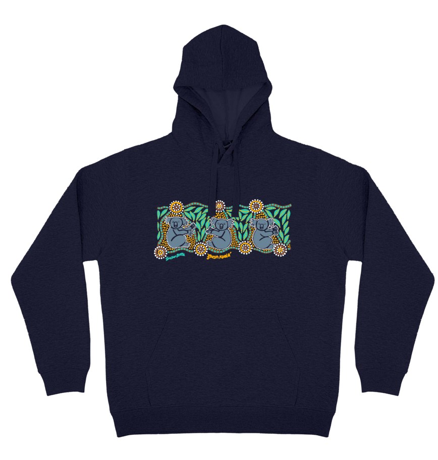 Adults Cozy Hoodie - Bush Koala By Susan Betts