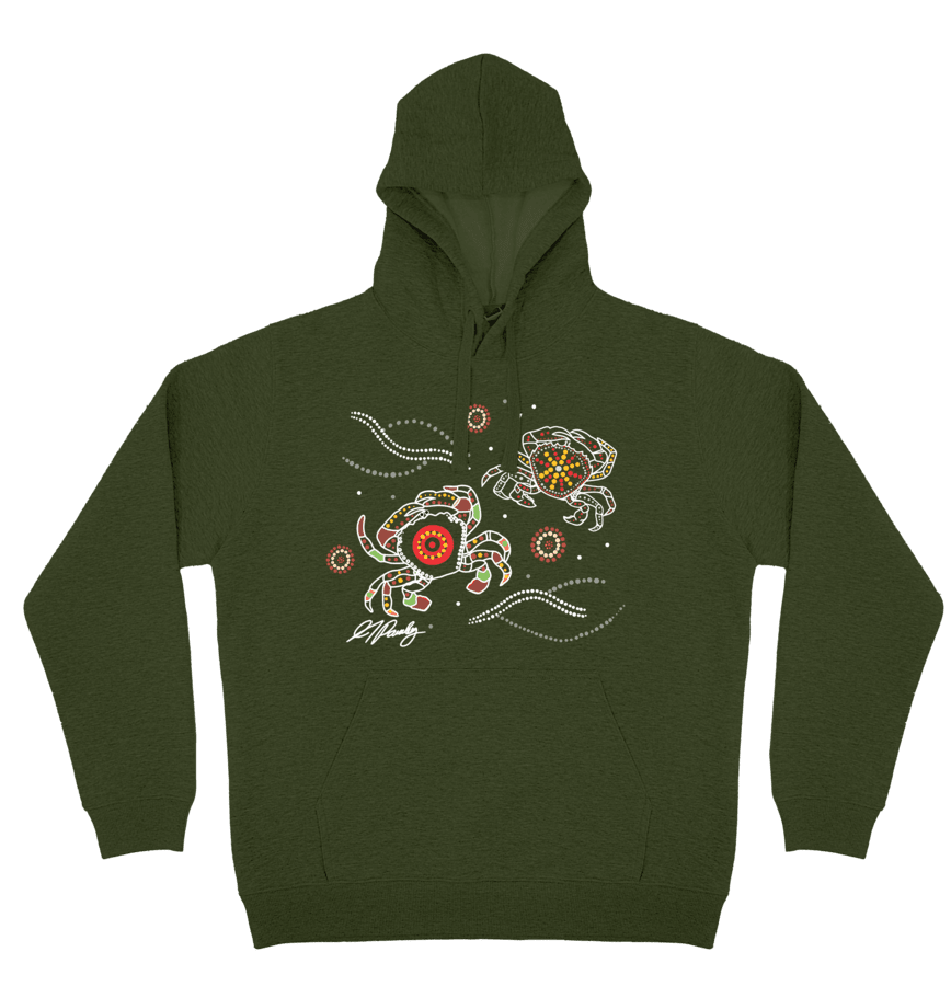 Adults Cozy Hoodie - Crabs By Alisha Pawley