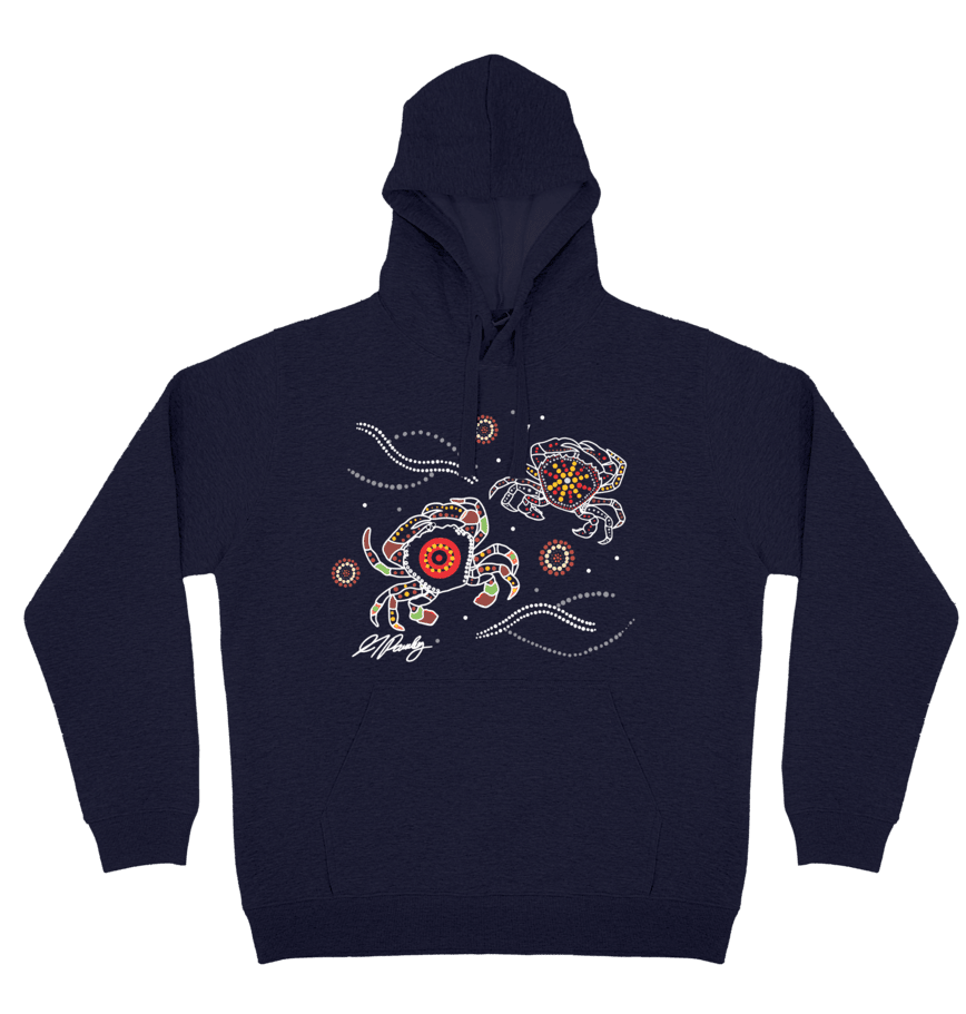 Adults Cozy Hoodie - Crabs By Alisha Pawley