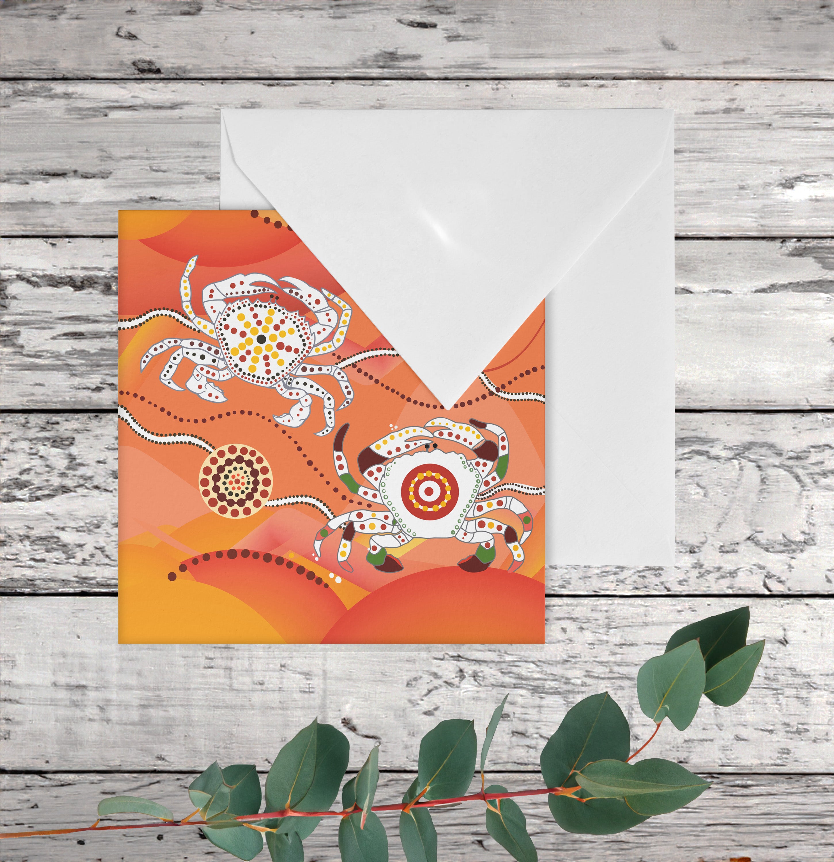 Greeting Card - Crabs By Alisha Pawley