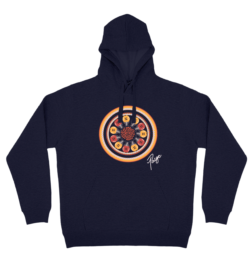 Adults Cozy Hoodie - Digging For Tjala (Honey Ants) By Tanita Paige