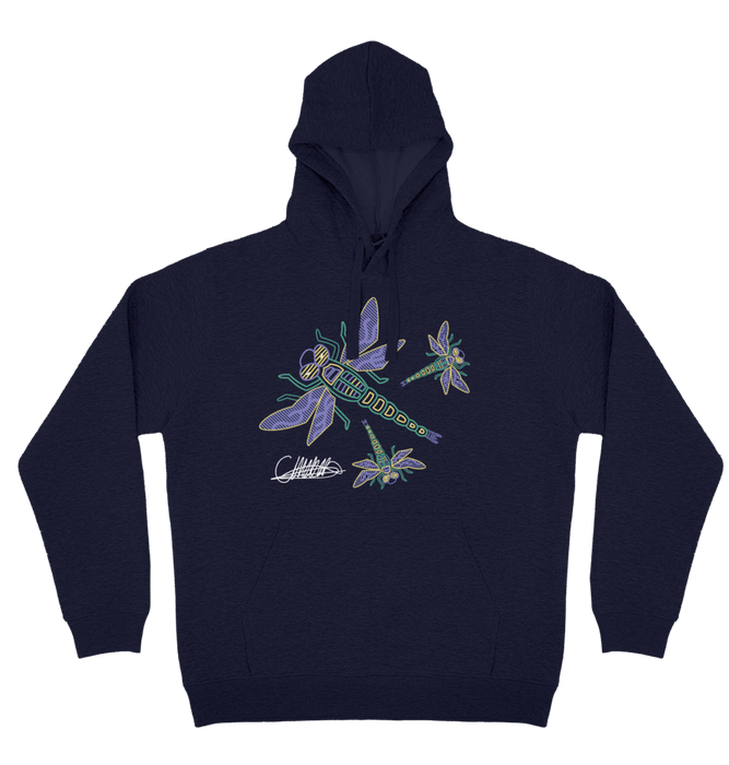 Adults Cozy Hoodie - Dragonfly By Craig Everett
