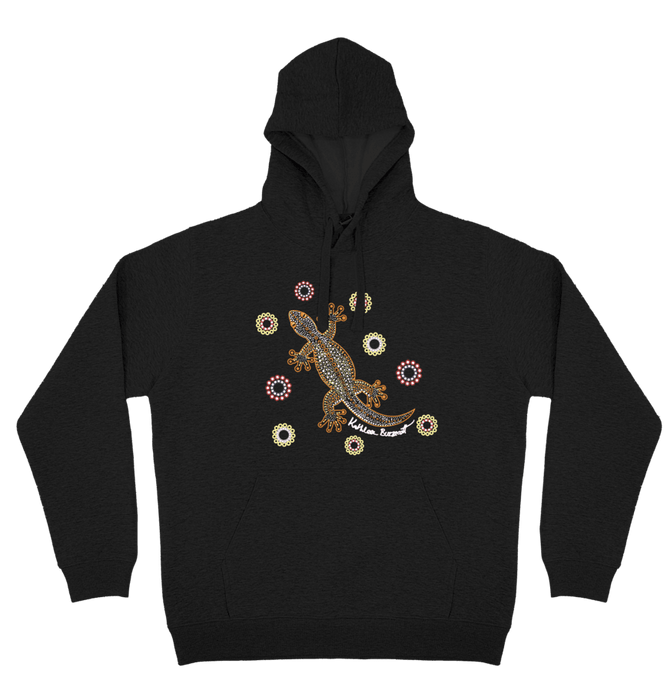 Adults Cozy Hoodie - Gecko By Kathleen Buzzacott