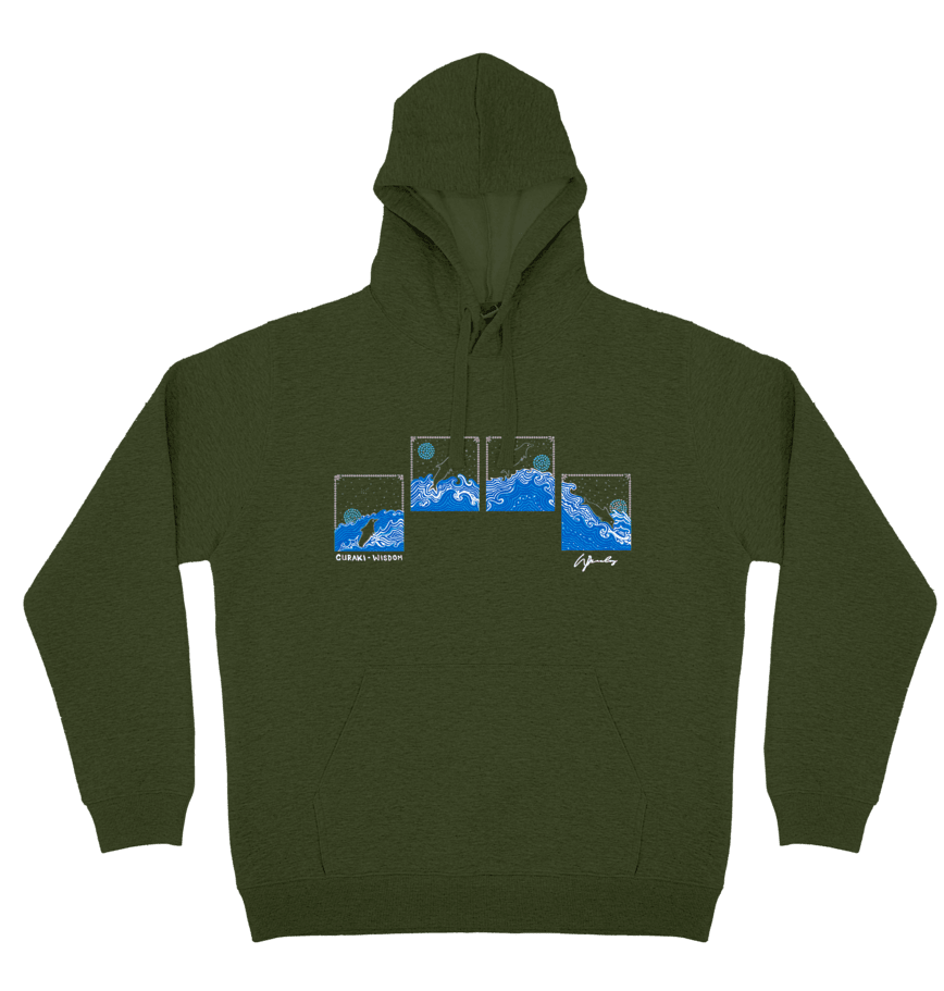 Adults Cozy Hoodie - Guraki Wisdom By Wendy Pawley