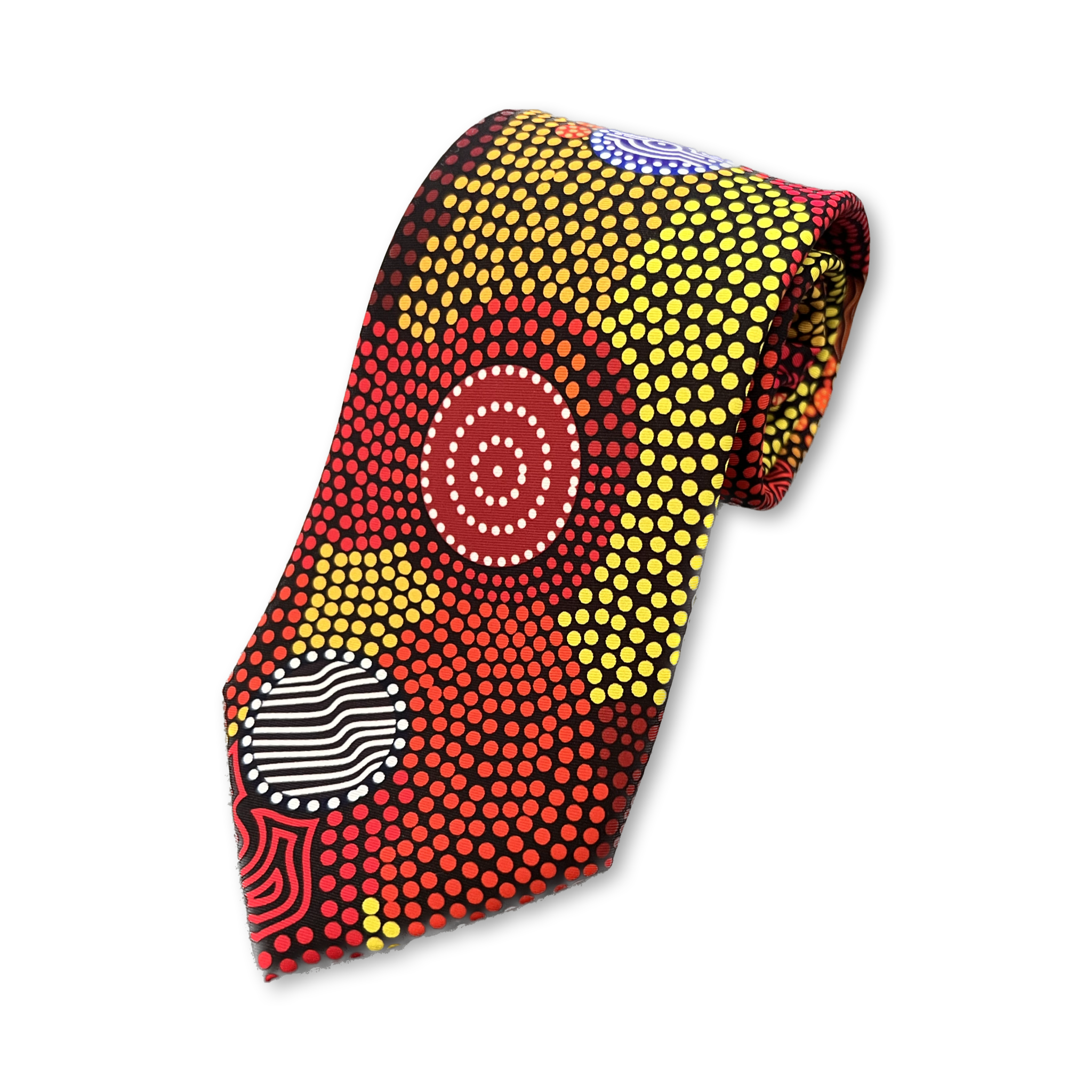 Silk Tie - Upper Bullawa By Wendy Pawley