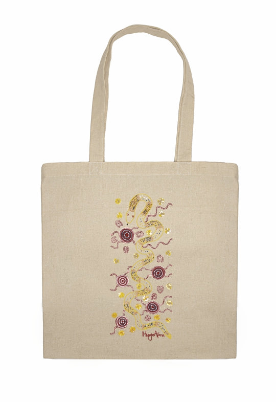 Shopping Tote Bag - Snake By Merryn Apma