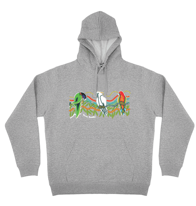 Adults Cozy Hoodie - Parrots Paradise By Susan Betts