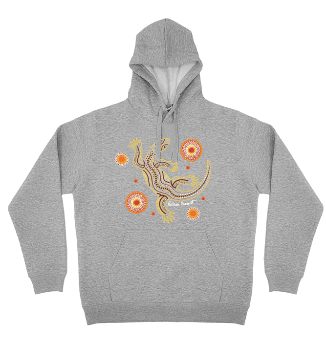 Adults Cozy Hoodie - Sand Goanna By Kathleen Buzzacott