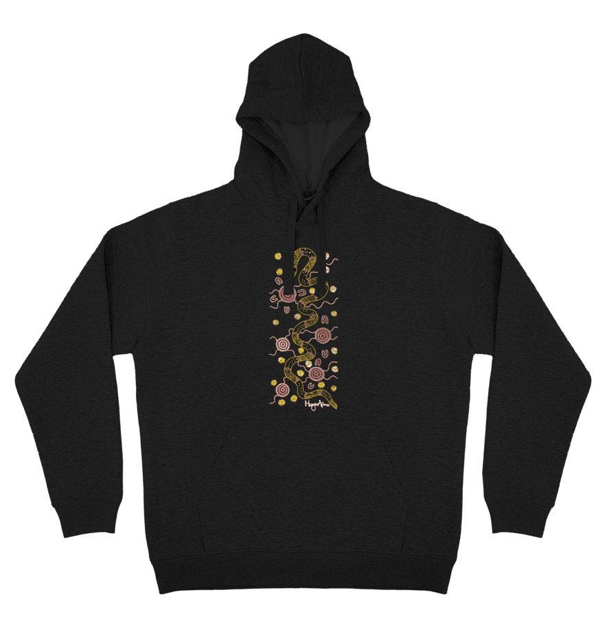 Adults Cozy Hoodie - Snake By Merryn Apma