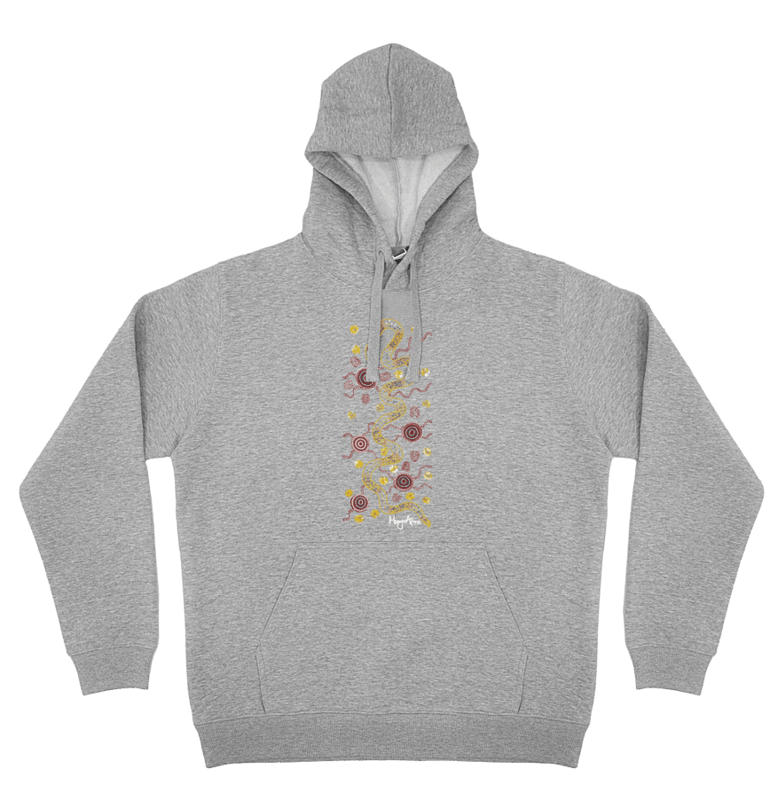 Adults Cozy Hoodie - Snake By Merryn Apma