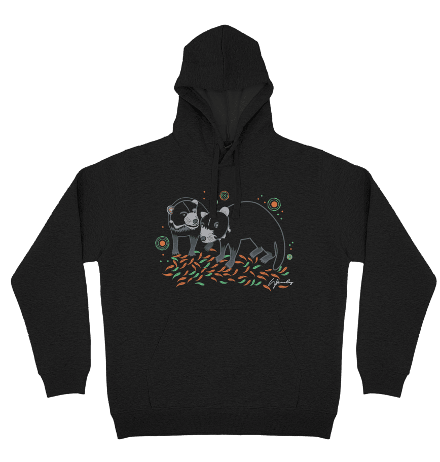 Adults Cozy Hoodie - Tassie Devils By Wendy Pawley