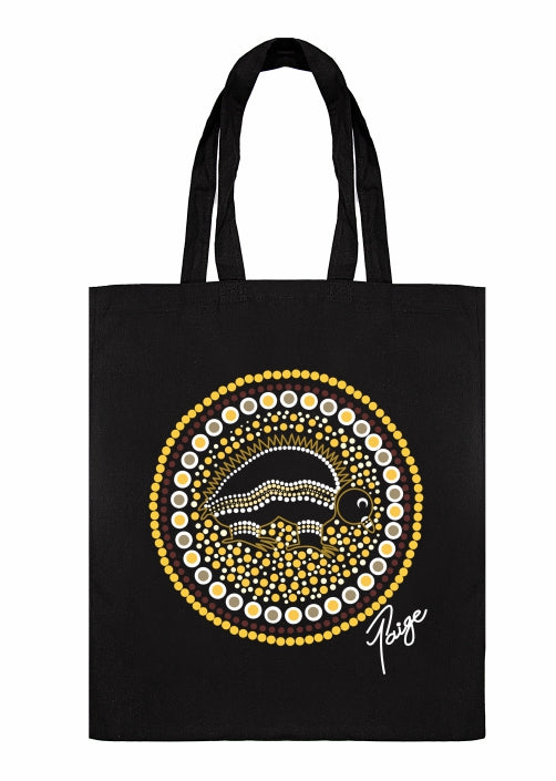 Shopping Tote Bag - Bush Tucker Hunting By Tanita Paige