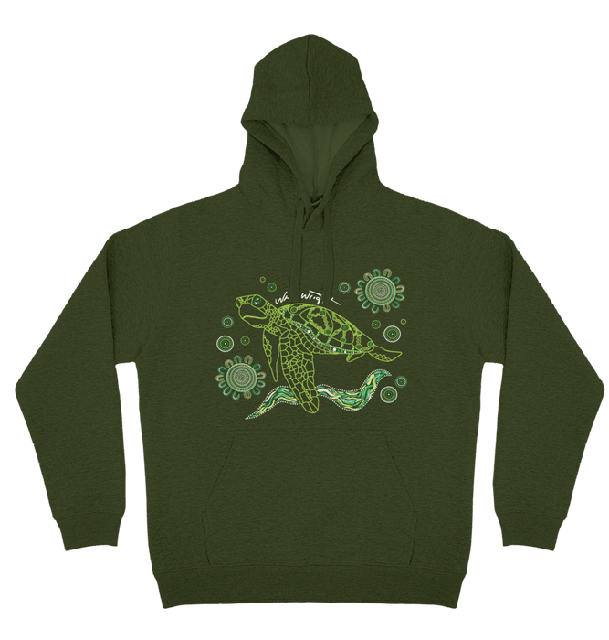 Adults Cozy Hoodie - Turtle By Nina Wright