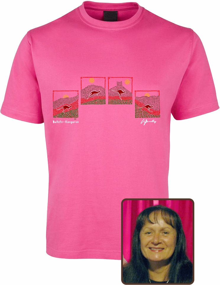 T Shirt Kids Regular Fit - Wendy Pawley, Bellata Kangaroo Design