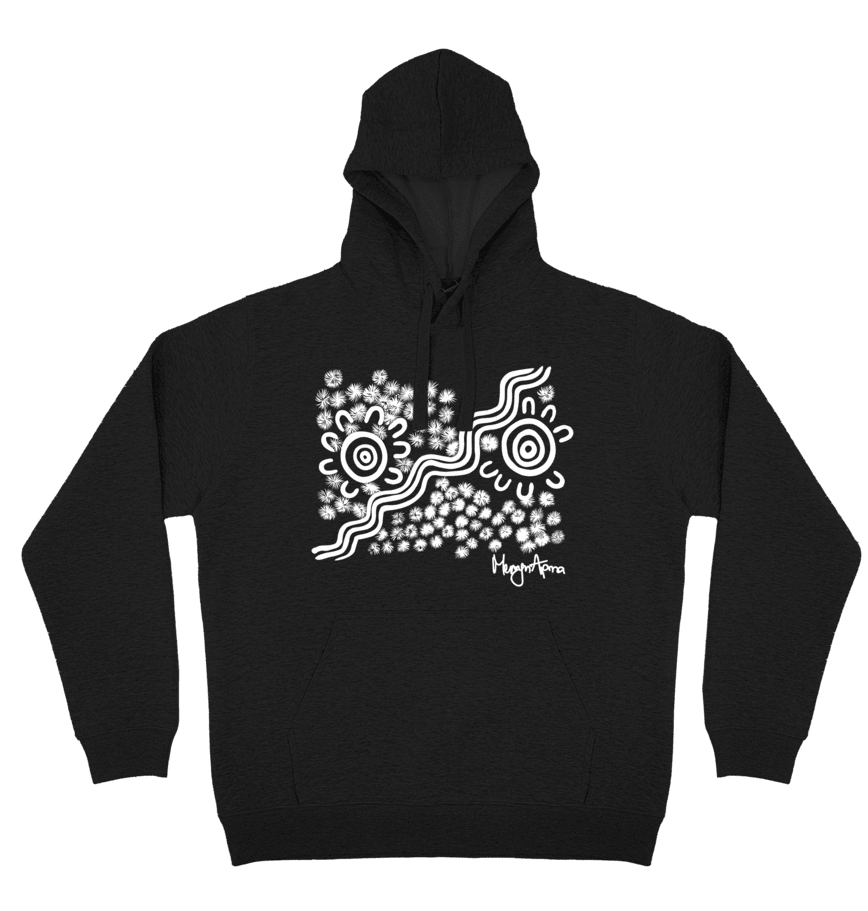 Adults Cozy Hoodie - Women Amongst The Spinifex By Merryn Apma