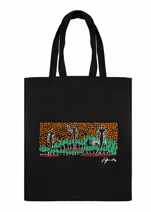 Shopping Tote Bag - Nandewar Hunting By Wendy Pawley