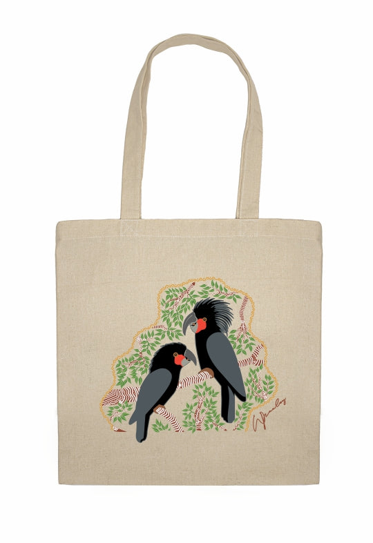 Shopping Tote Bag - Black Cockatoo By Wendy Pawley