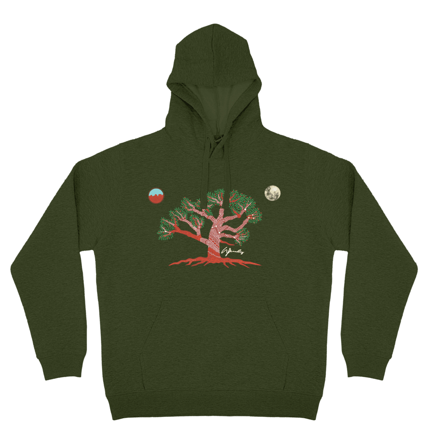 Adults Cozy Hoodie - Wundabaa (Spirit Tree) By Wendy Pawley