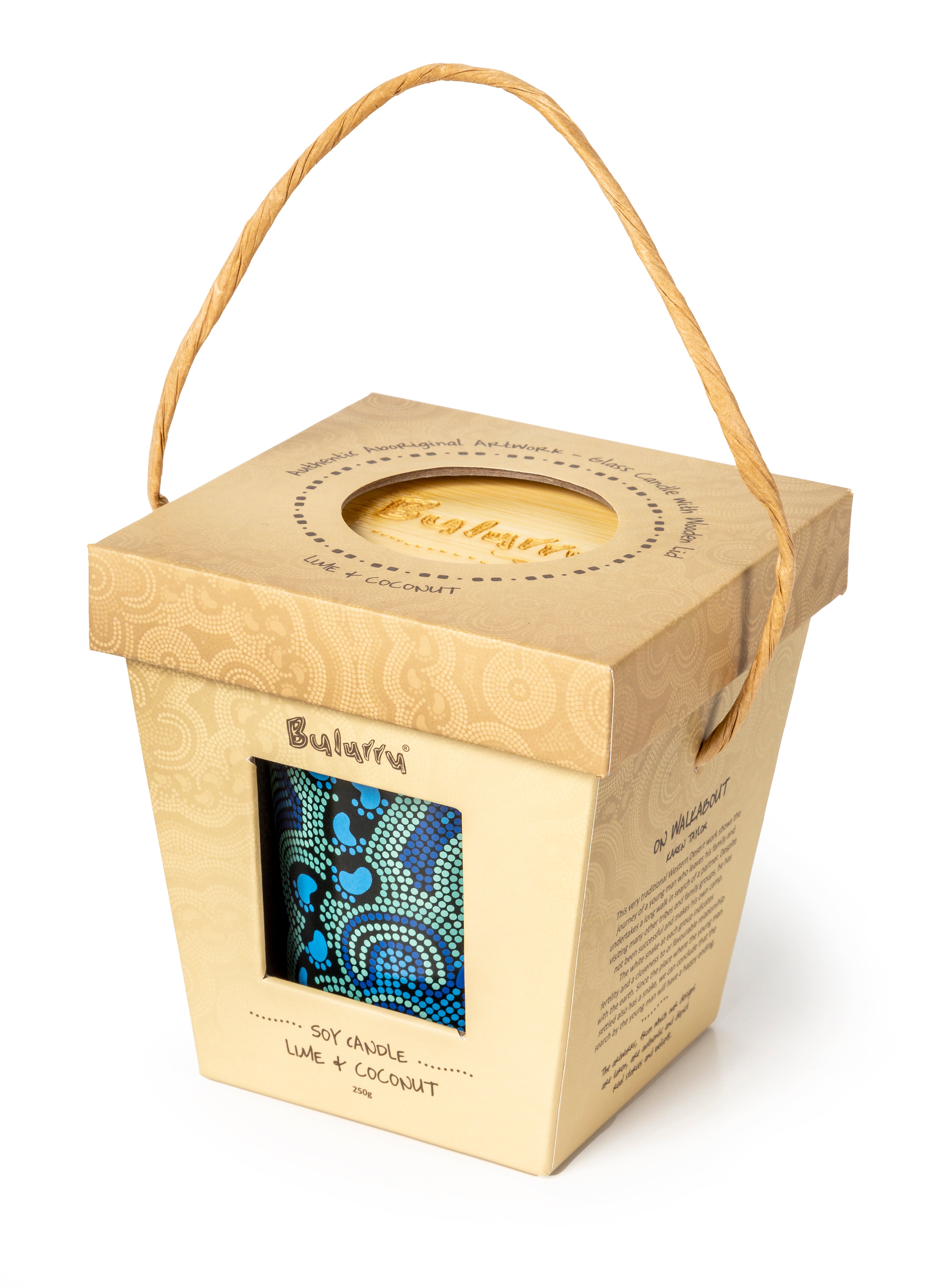 Bulurru Soy Candle On Walkabout Blue Lime & Coconut