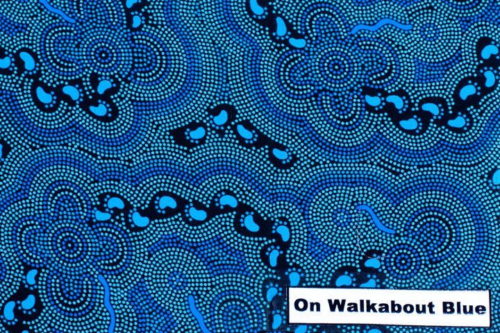 On Walkabout Blue Chiffon Sarong